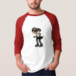 Roller Derby Jammer black and white T-Shirt