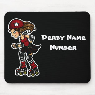 Roller Derby Jammer Customisable Mouse Mat