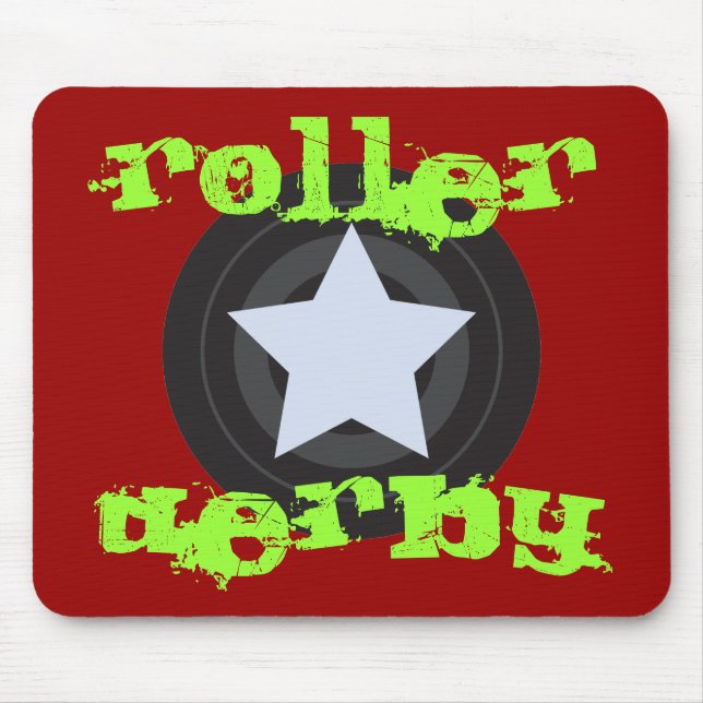 Roller Derby Jammer Mouse Mat (Front)
