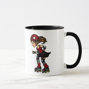 Roller Derby Jammer red Mug
