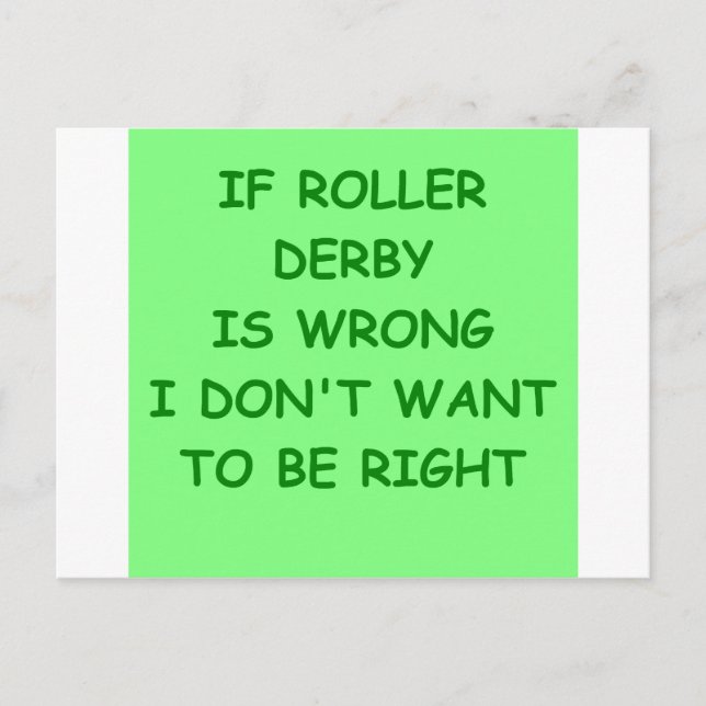 roller derby postcard (Front)