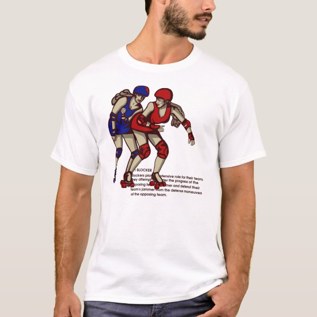 Roller derby rules: Blocker T-Shirt (Front)