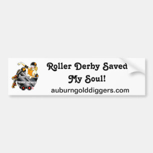 Roller Derby Saved My Soul bumper sticker