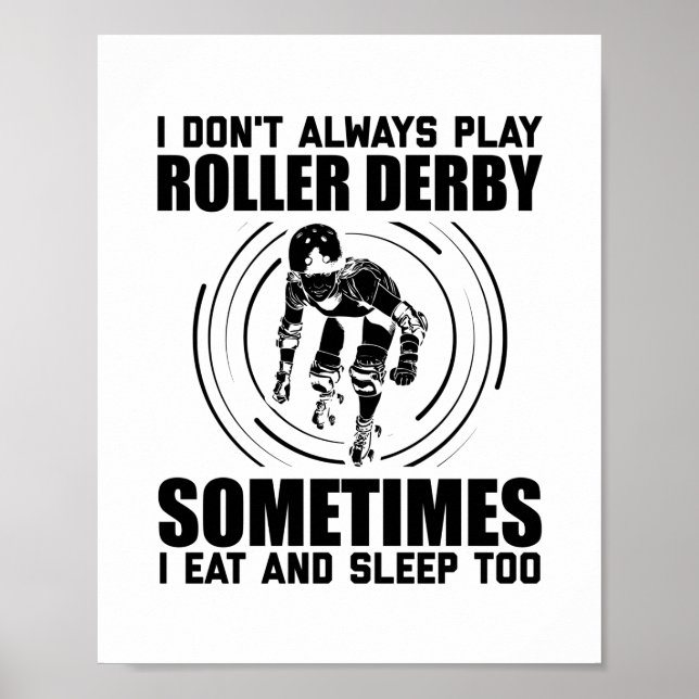 Roller Derby Sayings Poster (Front)