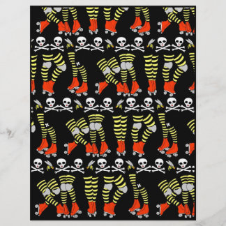 Roller Derby Scrapbook paper 8.5" x 11"