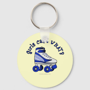 Roller Derby Skate - Blue Key Ring