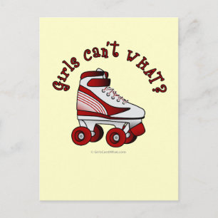Roller Derby Skate - Red Postcard