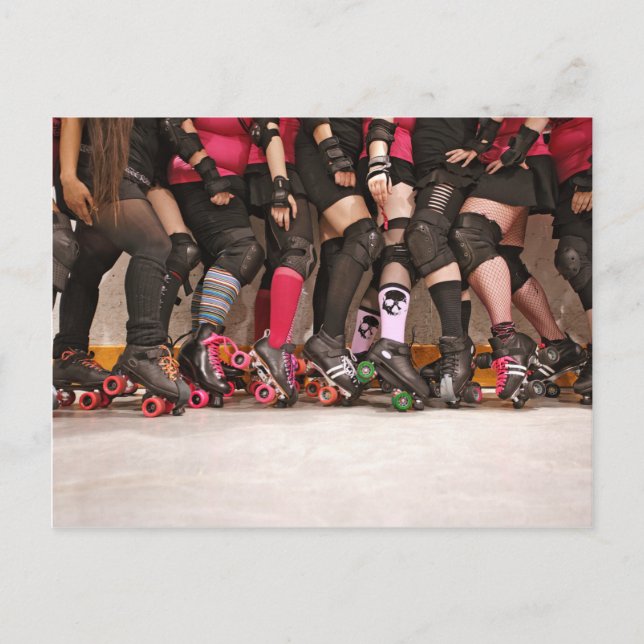 roller derby team postcard (Front)