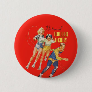 Roller Derby Vintage program 6 Cm Round Badge
