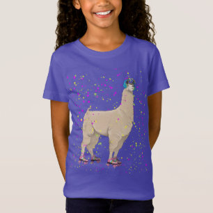 Roller Disco Llama T-Shirt