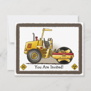 Roller Equipment Kids Party Invitation