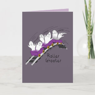 Roller Ghoster Halloween Card