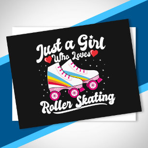 Roller Girl - Girl Who Loves Roller Skating Postcard