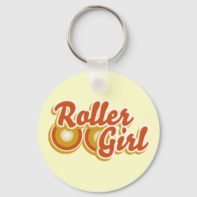 Roller Girl in the Derby Key Ring (Front)
