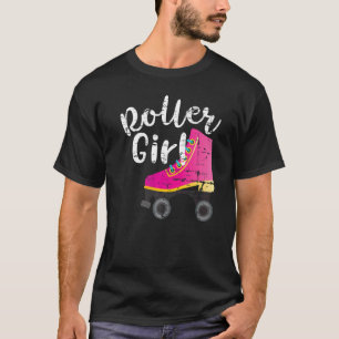 Roller Girl Letu2019s Roll Rollerskating Cool Roll T-Shirt