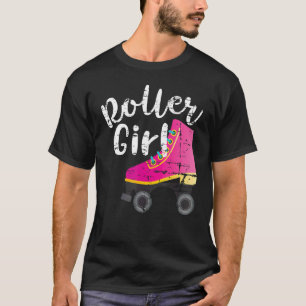 Roller Girl Letu2019s Roll Rollerskating Cool Roll T-Shirt