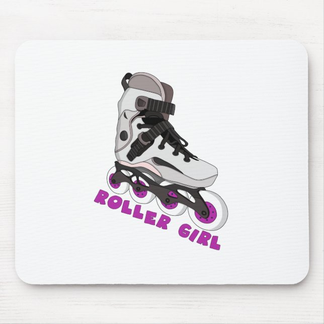Roller Girl Mouse Mat (Front)
