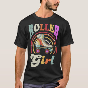 Roller Girl Retro Roller Derby Roller Skating Roll T-Shirt