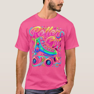 Roller Girl Roller Skates 90S 80S T-Shirt