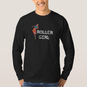 Roller Girl Roller Skating Skating Rink 70s 80s Ro T-Shirt