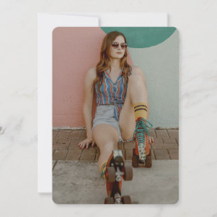 Roller Girl  - Roller Skating   Thank You Card
