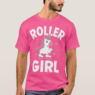 Roller Girl Skater 80'S Roller Skates 70S 90S Roll T-Shirt