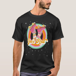 Roller Girl Vintage Retro 70's 80's Outfit T-Shirt