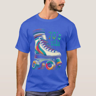 Roller Skate 70s vibe girls colors nostalgic retro T-Shirt