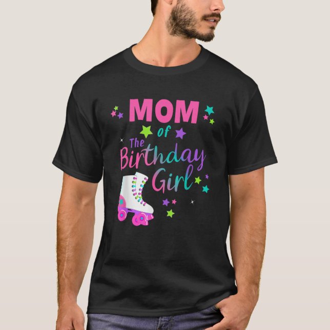 Roller Skate Birthday Mom Matching Family Group Ou T-Shirt (Front)