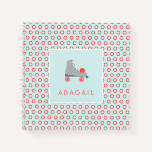 Roller Skate - Coral Notebook