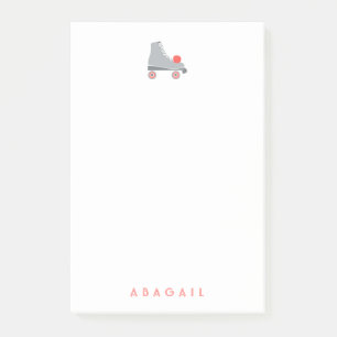 Roller Skate - Coral Post-it Notes