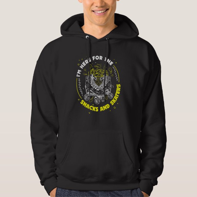 Roller Skate Design Roller Blades Skater Stuff Inl Hoodie (Front)