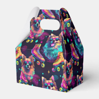 Roller Skate Disco Dog Favour Box