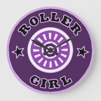 Roller Skate Girl Wall Clock