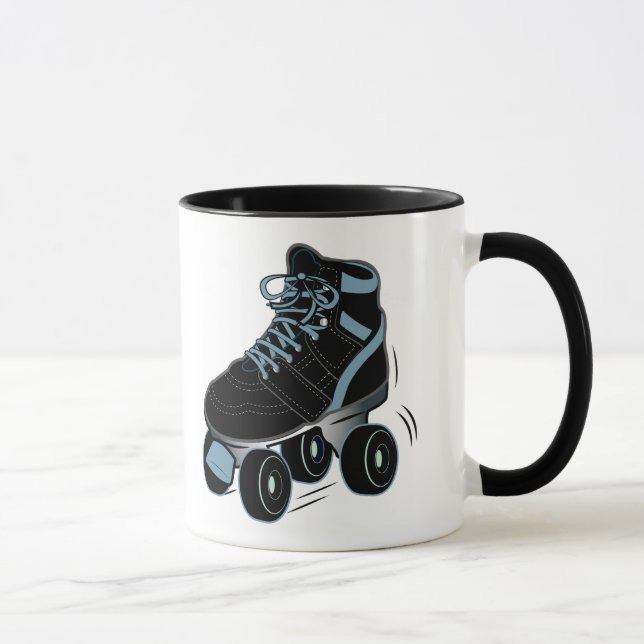 Roller Skate in Black Mug (Right)
