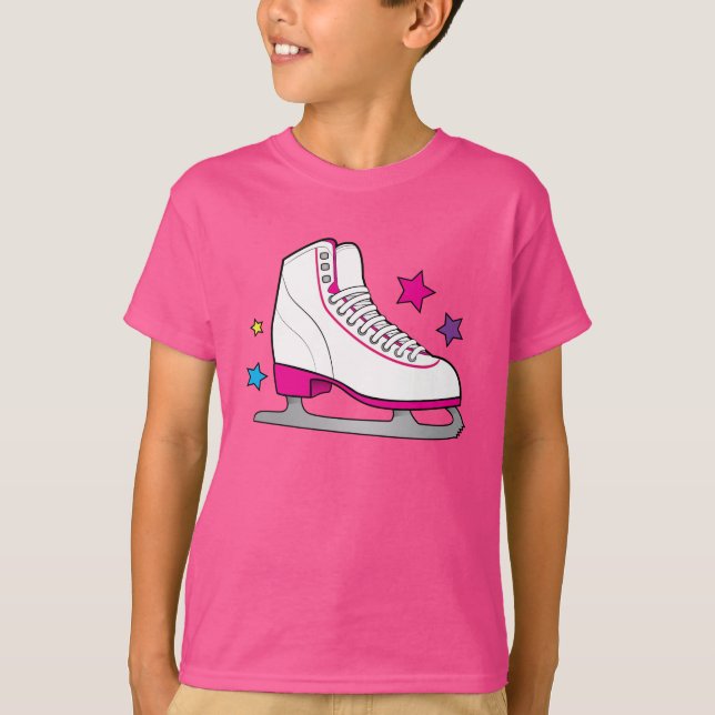 Roller Skate in Pink T-Shirt (Front)
