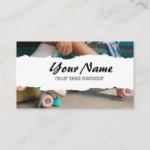 Roller Skate Instructor Business Card