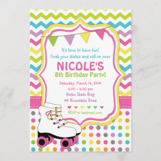 Roller Skate Invitation / Roller Skate Invite