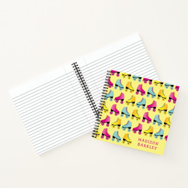 Roller Skate Kid's Cute Retro Skating Notebook (Inside)