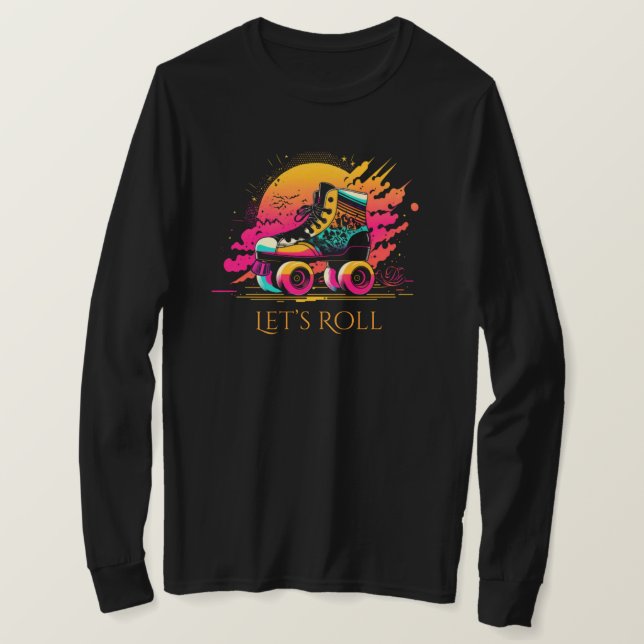 Roller Skate Long Sleeve T-Shirt (Design Front)