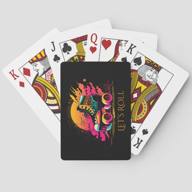 Roller Skate Playing Cards (Back)