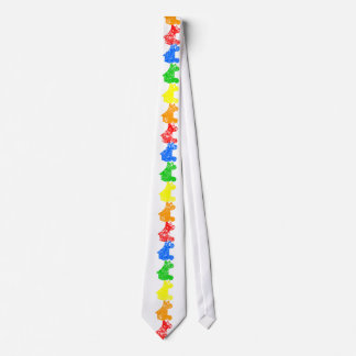 roller skate rainbow tie