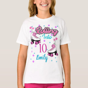 Roller Skate Skating Custom Birthday MAtching T-Sh T-Shirt