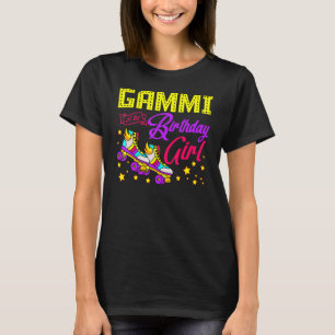 Roller Skate Skating Gammi Of The Birthday Girl Sk T-Shirt