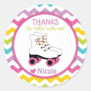 Roller Skate Stickers / Roller Skate Favour Tags
