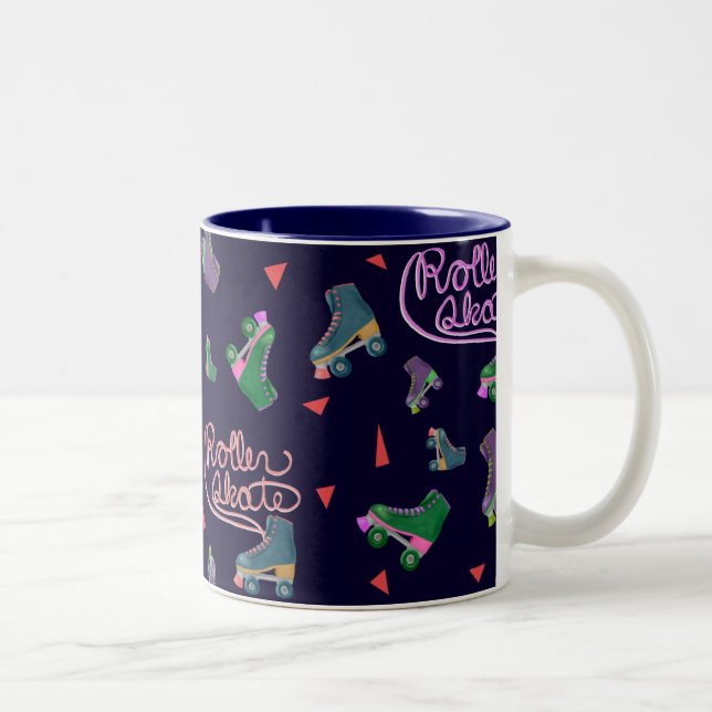 Roller Skate Two-Tone Coffee Mug (Right)