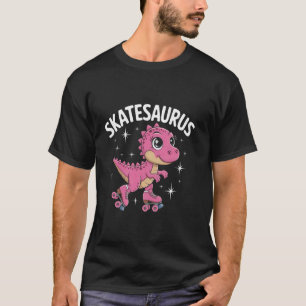 Roller Skater Dinosaur Skate T-Rex Funny Roller Sk T-Shirt