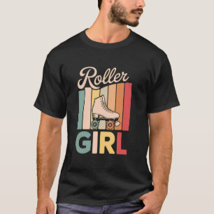 Roller Skater Girl 70s 80s 90s Roller Skates Rolle T-Shirt