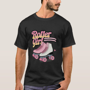 Roller Skater Girl 70s 80s 90s Roller Skates Rolle T-Shirt