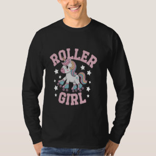 Roller Skater Girl 70s 80s 90s Roller Skates Rolle T-Shirt